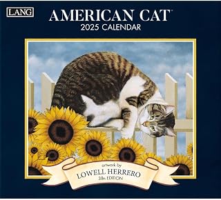 Lang, American Cat by Lowell Herrero 2025 Wall Calendar