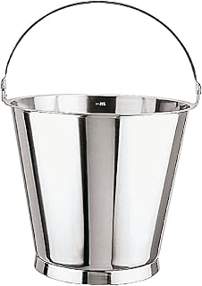 PADERNO Secchiello Graduato Lt. 12 Con Base Inox