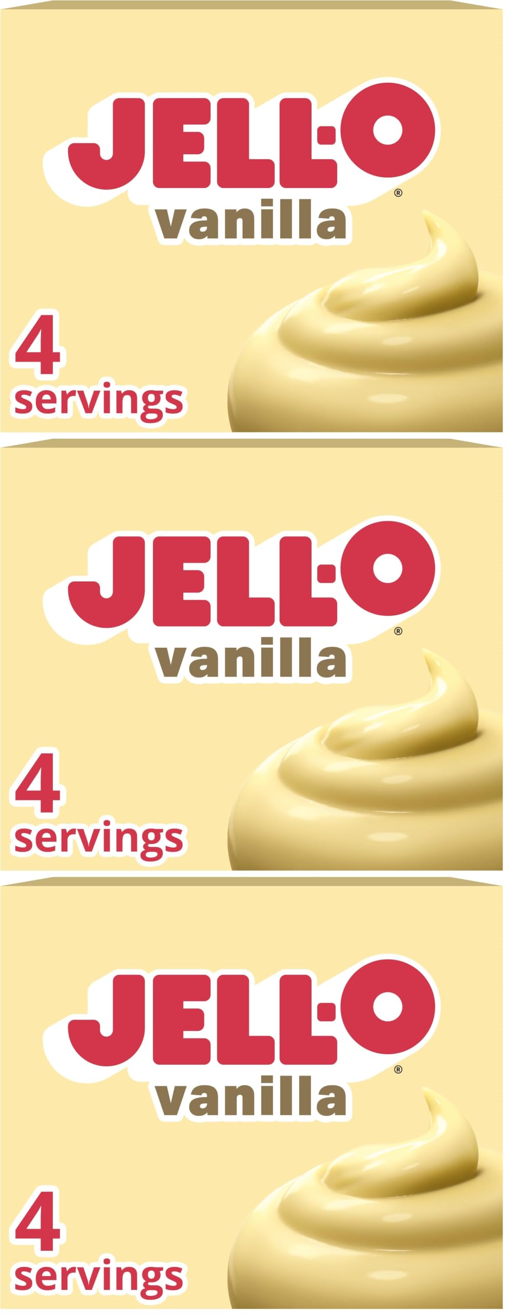 Jell-O Vanilla / 3.4 Ounce (Pack of 3) / 1 Pie & Pastry Fillings