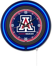 Holland Bar Stool Clk15BKArizUn NCAA 15 in. Dia. University of Arizona Double Neon Wall Clock Black