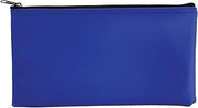 ControlTek Multipurpose Vinyl Zipper Bags, 11" x 6", Blue, Pack Of 3