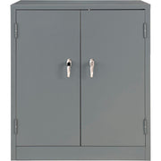 Counter Height Cabinet with Locking Lever Handle by Global Industrial – 36x24x42 inches, Alloy Steel, Grey, Model 269872GY