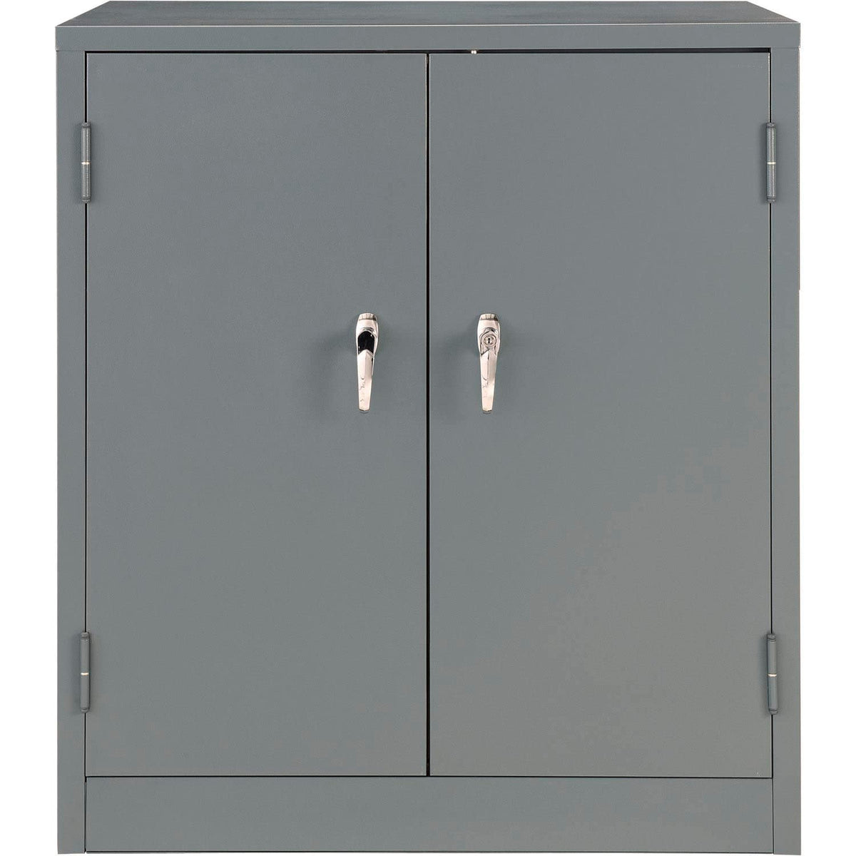 Counter Height Cabinet with Locking Lever Handle by Global Industrial – 36x24x42 inches, Alloy Steel, Grey, Model 269872GY