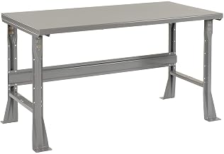 Global Industrial Fixed Height Workbench C-Channel Flared Leg, 1-1/2" Steel