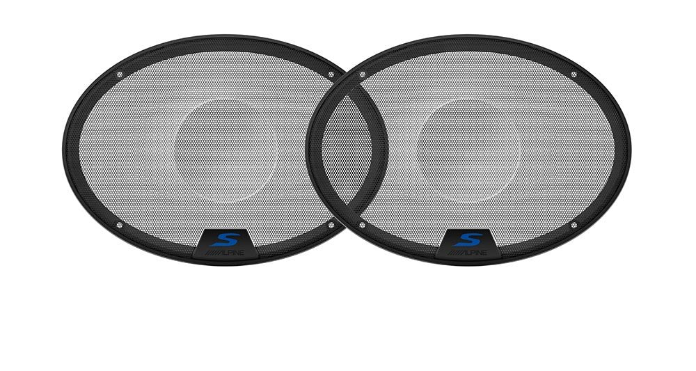 (2 KTE-S69G 6x9 S-Series Speaker Grill Bundle by Alpine – Model AlpineBDL241108-08