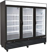 Kool-It 3 Door Commercial Upright Display Merchandiser Freezer- 72 Cubic Ft.