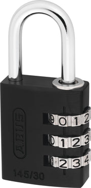 ABUS 30 mm / Black / Zahlenwalze Silber Combination Padlocks