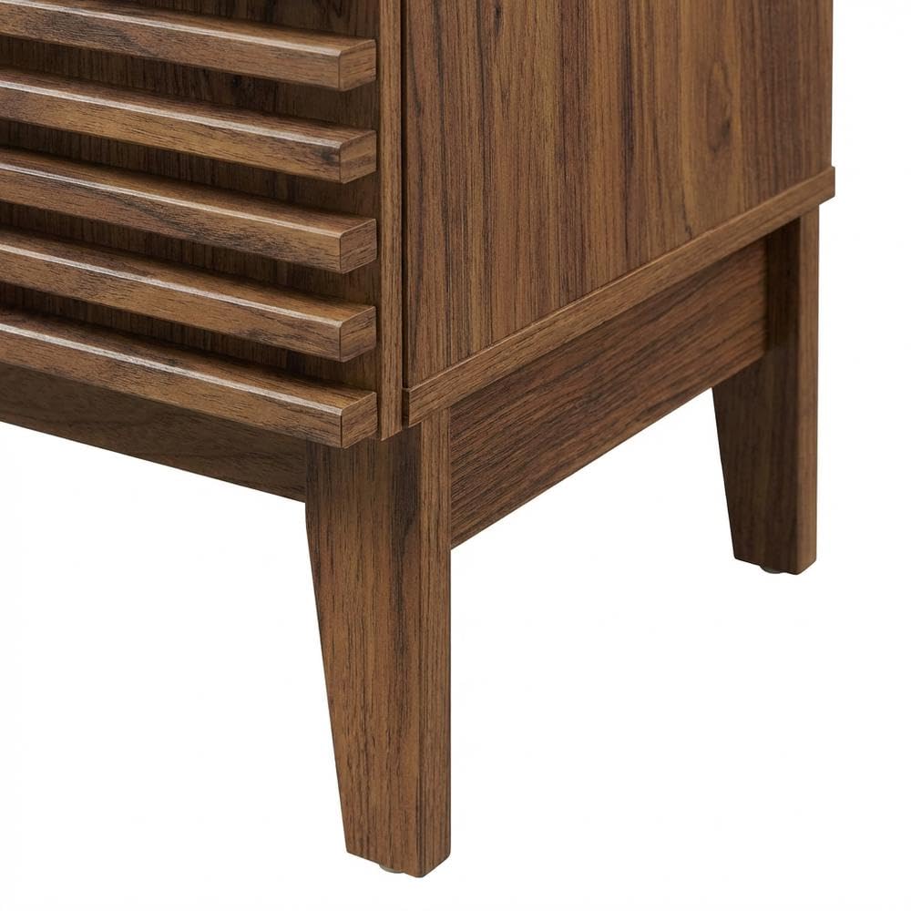 Walnut White Bathroom Vanity Cabinet by Furnifact – Ceramic, Walnut White