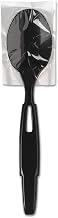 SmartStock Wrapped Heavyweight Cutlery Refill, Spoon, Plastic, Black, 960/Carton