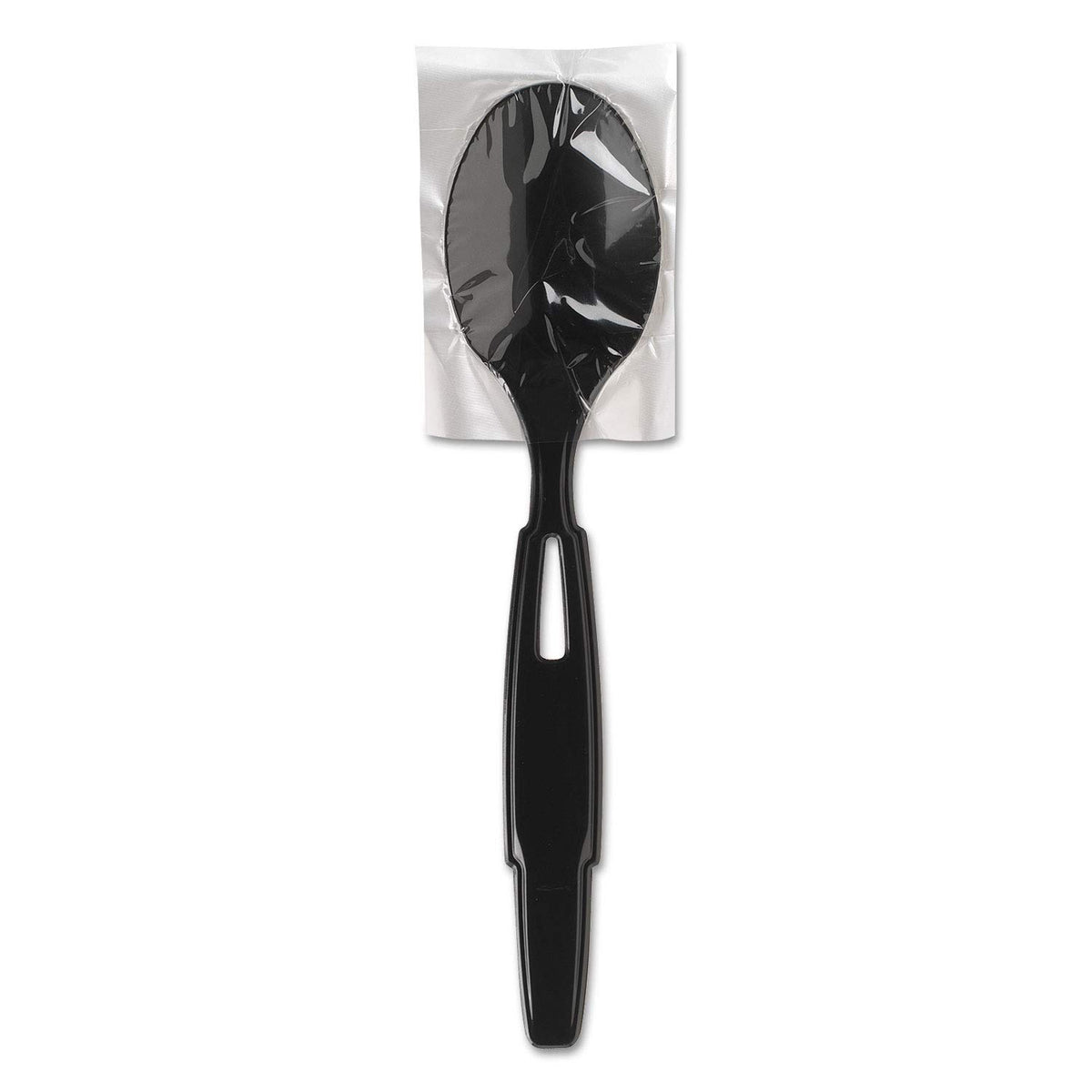 SmartStock Wrapped Heavyweight Cutlery Refill by Dixie – 6.4", Plastic, Black, Model SSWPT5