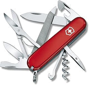 Victorinox Mountaineer Swiss Army Knife, 18 Function Pocket Knife,Red | light and compact tool Includes scissors and a nail file with metal saw