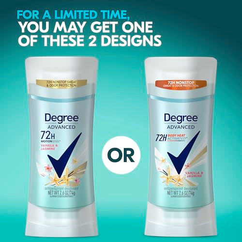 Degree 2.6 Ounce (Pack of 2) / Vanilla / 2 Antiperspirant Deodorant