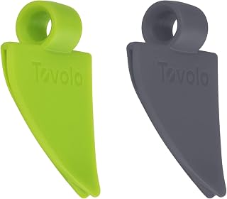 Tovolo Knife Cleaner, One, Charcoal/Spring Green