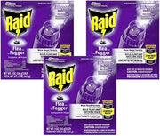 Raid Flea Fogger Plus Killer Indoor Flea Control Water Based Formula Kills Fleas and Hatching Eggs 5 Ounce Cans 3 Count (Pack of 3)