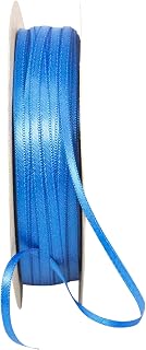 Reliant Ribbon Double Face Satin - Dfs Ribbon, 1/8 Inch X 100 Yards, Royal