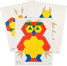 LEARNING ADVANTAGE Pattern Block Cards, Set of 20