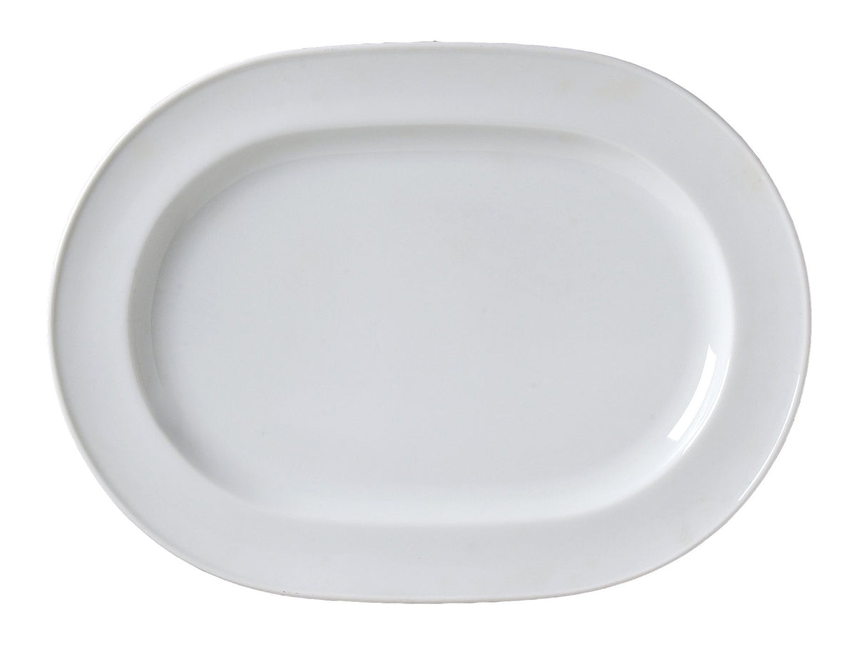 Alpine Oblong Platter by Vertex China – Large, Bright White, Pack of 12, Model AL-94