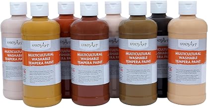 Handy Art Washable Tempera 8-Pint Multicultural Set