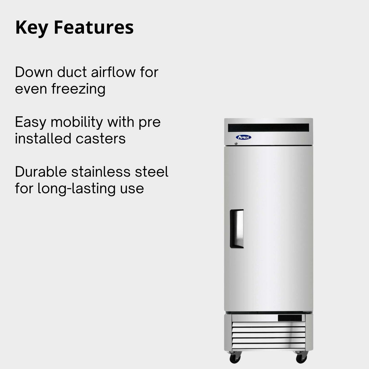 Atosa 19.1 cu. ft. / Stainless Steel / 19.1 cubic_feet Freezers