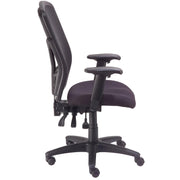 Interion Mesh Back Office Chair with High Back & by Global Industrial – 20"W x 18.5"D x 23.5"H, Black, Model A90342TMI+38L1