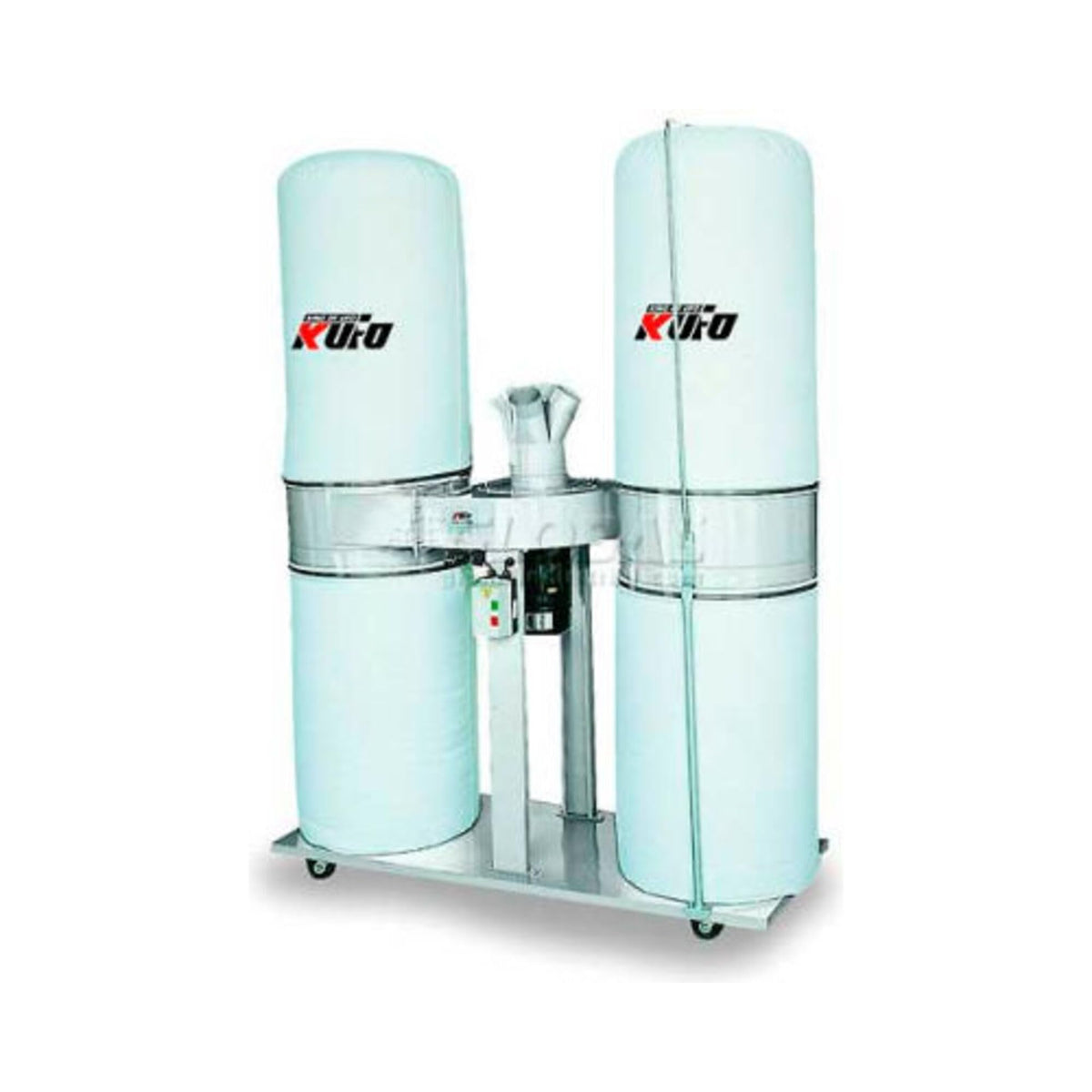 5HP Bag Dust Collector by Kufo Seco – 30"W x 95"H, Steel, White, Model UFO-103T