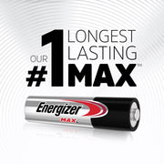 MAX AAA Batteries by Energizer – 8 Count (Pack of 2), Blend, Varios colores, Pack of 2, Model E92MP-8