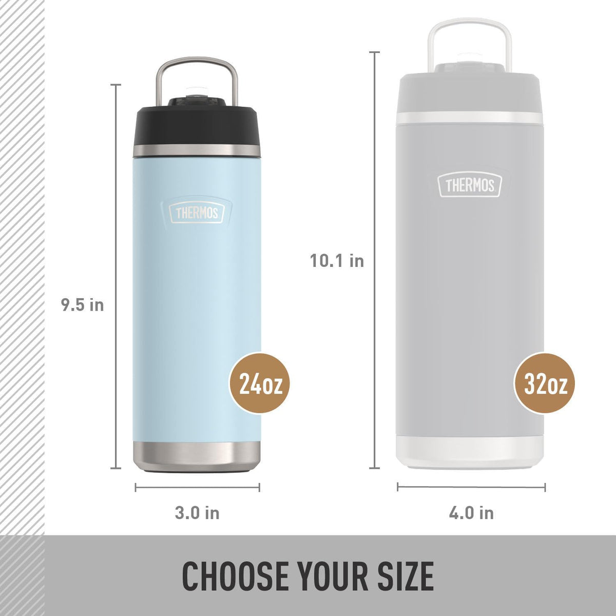 THERMOS 24 Ounces / Glacier / 24.0 fluid_ounces Thermoses