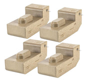 4 Pack ITI Shipping Container Skates with Plugs - Moving or Loading Heavy Objects Made Easier Using Container Skates by Mytee Products – Skate w/ Plug, Model CSP6-ITISkatex4-PK