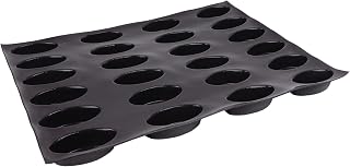 Sasa Demarle FP 2206 Flexipan Origine Silicone-Fiberglass Baking Mold with 24 Oval Cavities, Each 1-3/4 Inch x 3-7/8 Inch x 1 Inch High