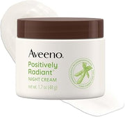 Aveeno Positively Radiant Night Cream Moisturizer, 1.7 oz