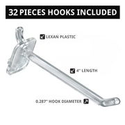 Azar Displays Pegboard + Hooks / Orange / 14 inches Display Racks