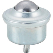 1" Diameter Stud Mount Ball for Ball Transfer Conveyor Tables by Global Industrial – Steel, Silver, Model BT254-0310
