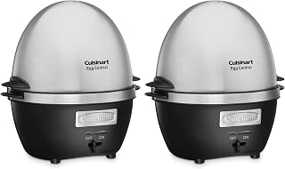 Cuisinart CEC-10 Egg Central Egg Cooker, Brushed Stainless Steel (Pack of 2)