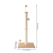 THE LICKER STORE Brown/Cream / 15.5 x 15.5 x 38 / Modern Scratching Posts