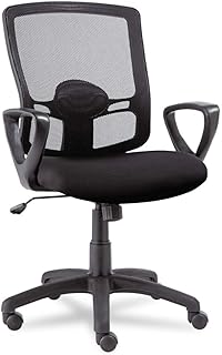 Alera Etros Series Mesh Mid-Back Chair, Supports Up to 275 Lb, 18.03" to 21.96" Seat Height, Black