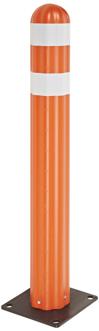 Poly Guide Post Delineator with Reflective by Eagle – High-Density-Polyethylene, Orange, Model 1734OR