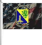 US Chemical Corps Regimental Insignia Double Sided 3 Ply 2x3 FT Flag Thick Polyester Indoor Outdoor70