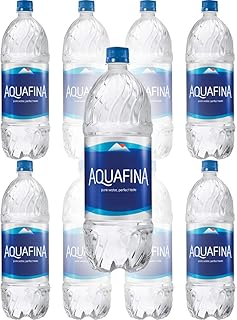Aquafina Water, Pure Water, Perfect Taste, 16.9 Fl Oz (Pack of 8, Total of 135.2 Fl Oz)