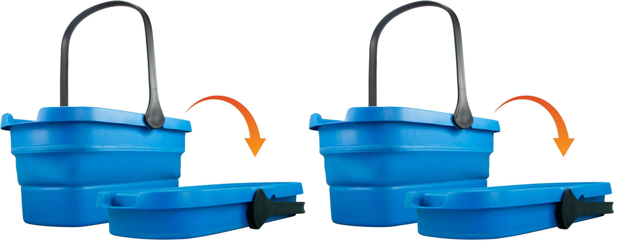 UNGER 3-Gallon Bucket (Pack of 2) / Blue/Black / 3.0 gallons Buckets