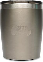 Toadfish Non-tipping 10oz Double Wall Insulated Stainless Steel Rocks Tumbler w/ East Slide Lid - Graphite