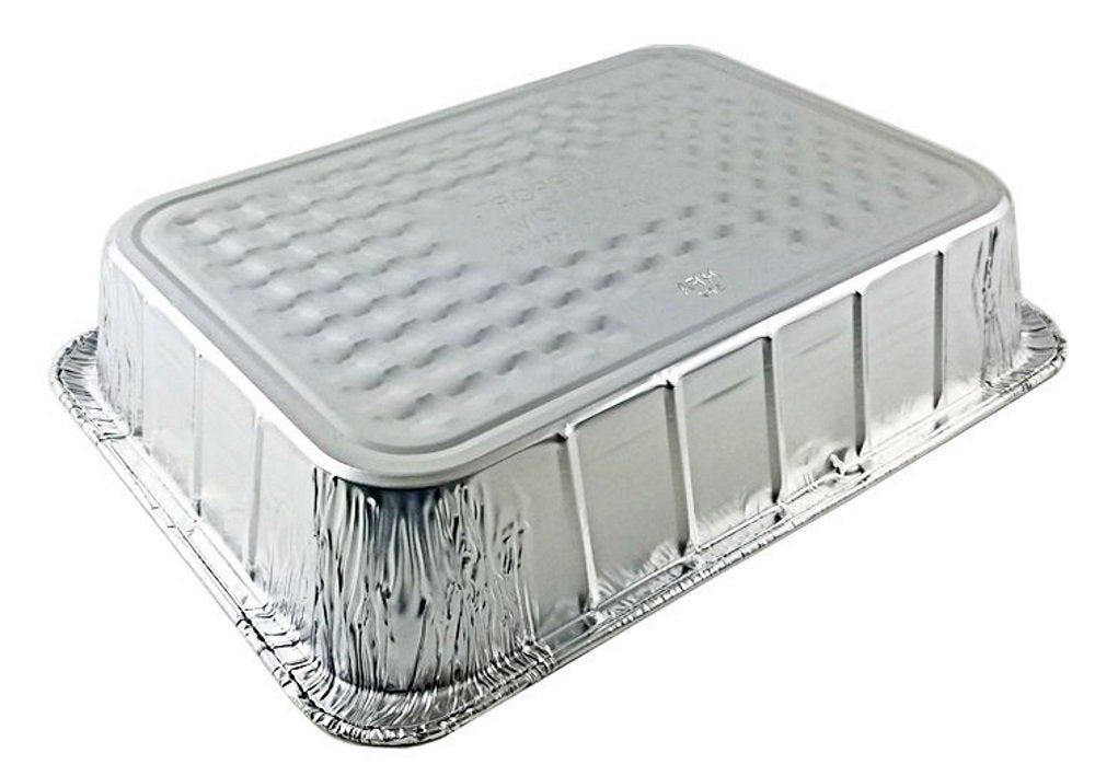 14 x 10 x 3 Deep Oblong Lasagna Casserole Bbq Aluminum Pan (pack of 10) by Handi-Foil – 14 x 10 x 3, 177 fluid_ounces, Aluminum, Silver