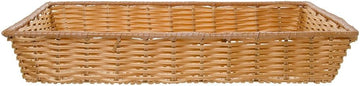 HUBERT Storage Basket, Rectangular, Natural Color - 18"L x 26"W x 4"H