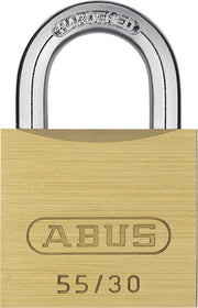 Padlock, Keyed Different by ABUS – Brass, Model 55/30