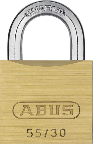 Padlock, Keyed Different by ABUS – Brass, Model 55/30