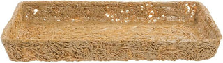 Ventilated Produce Tray Rectangular Light Brown Plastic - 12"L x 18"W x 2"H