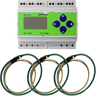 Leviton 4DUBM-24R VerifEye Series 4100 Indoor DIN Rail Mount BACnet MS/TP Meter Kit