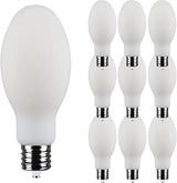 Satco S13190 40W LED HID Replacement Bulb, 5000K Daylight, 6000 Lumens, EX39 Mogul Base, White Finish, 80+ CRI, Non-Dimmable, Energy-Efficient, LED for Industrial and Commercial Fixtures (12 Pack)