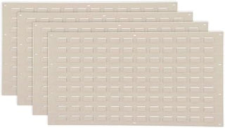 Louvered Wall Panel, 36x19, Tan - Lot of 4