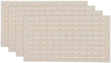 Louvered Wall Panel, 36x19, Tan - Lot of 4