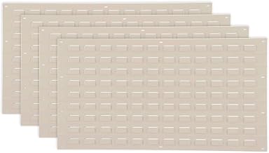 Louvered Wall Panel, 36x19, Tan - Lot of 4